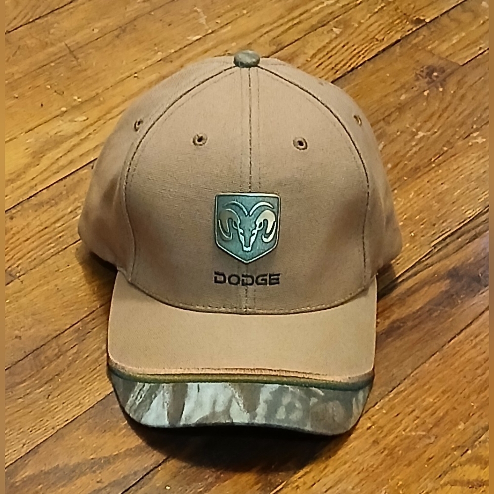 Dodge Ram Rare Metal Logo Strapback Hat One Size